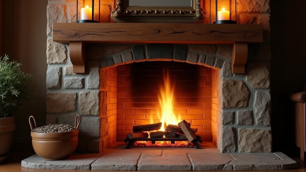 Wood-Burning Fireplace Installation